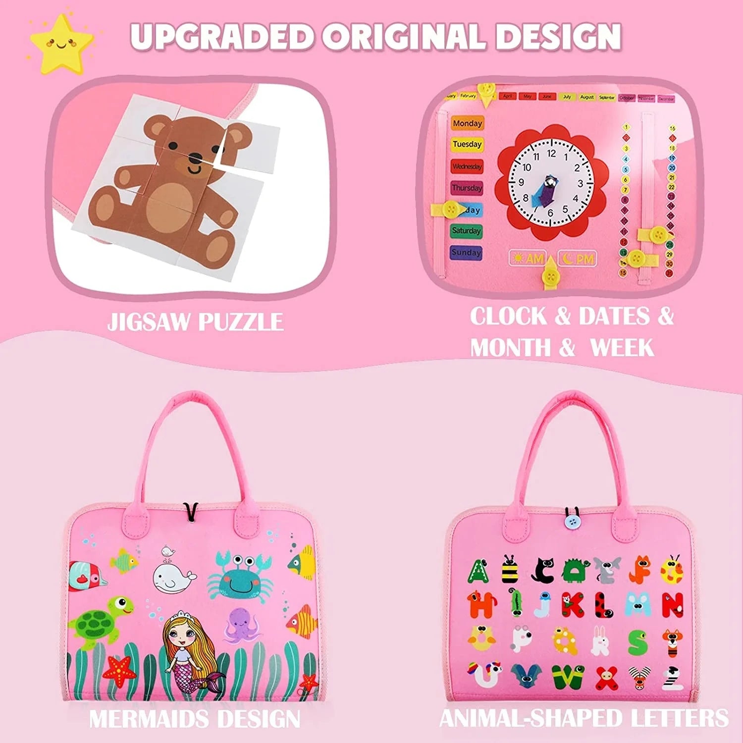 Montessori Busy Board – Fine Motor & Learning Toy