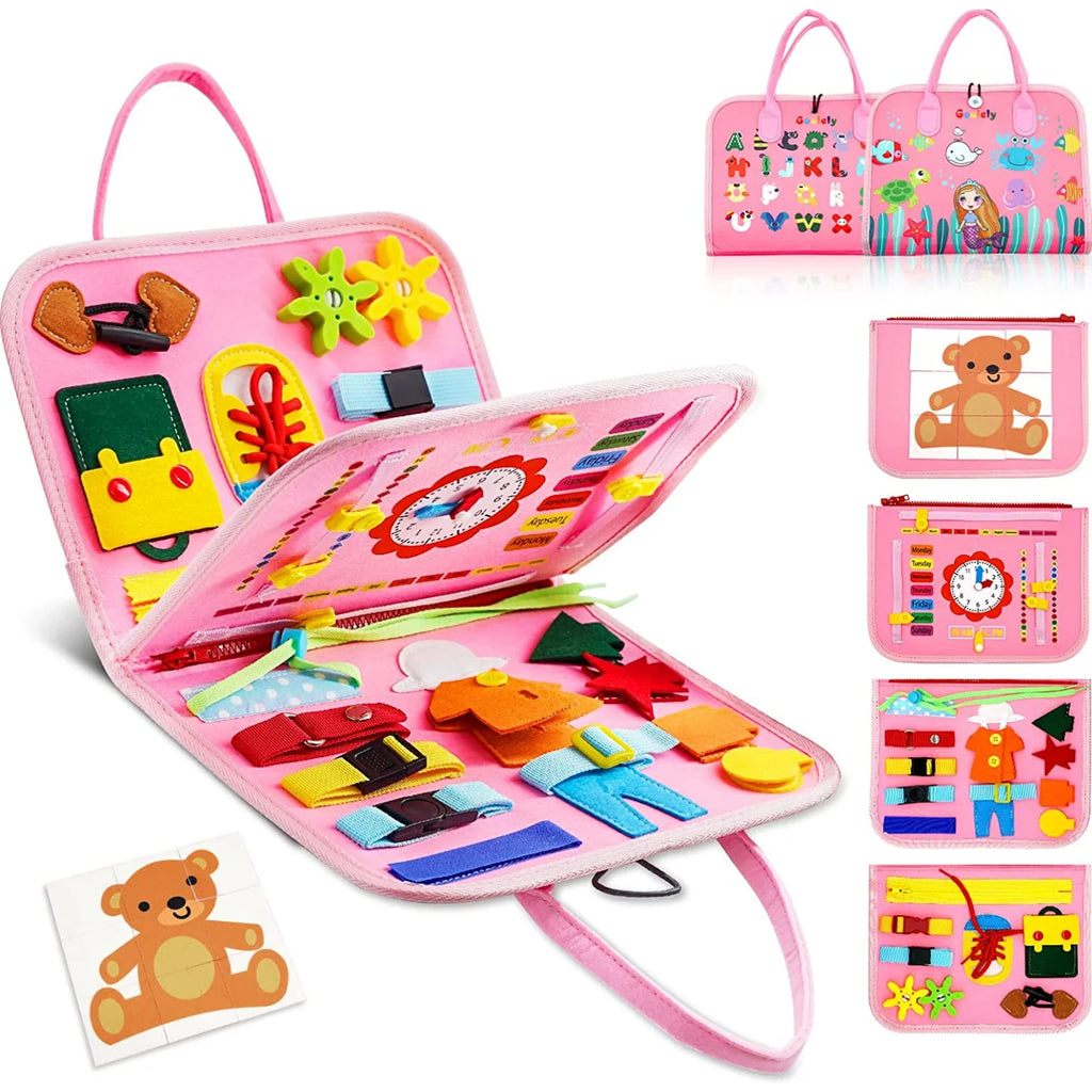 Montessori Busy Board – Fine Motor & Learning Toy