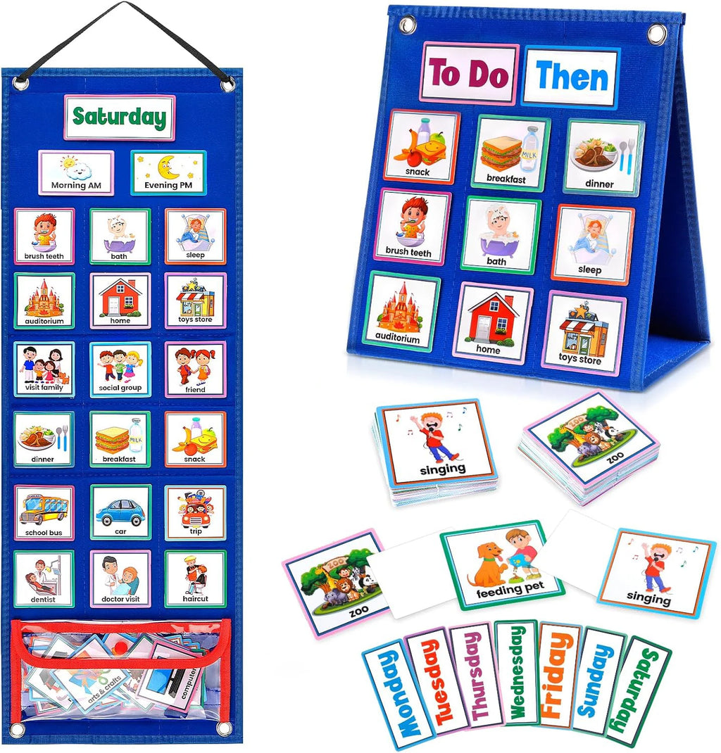 Kids Visual Schedule Calendar – Daily Routine Support Tool