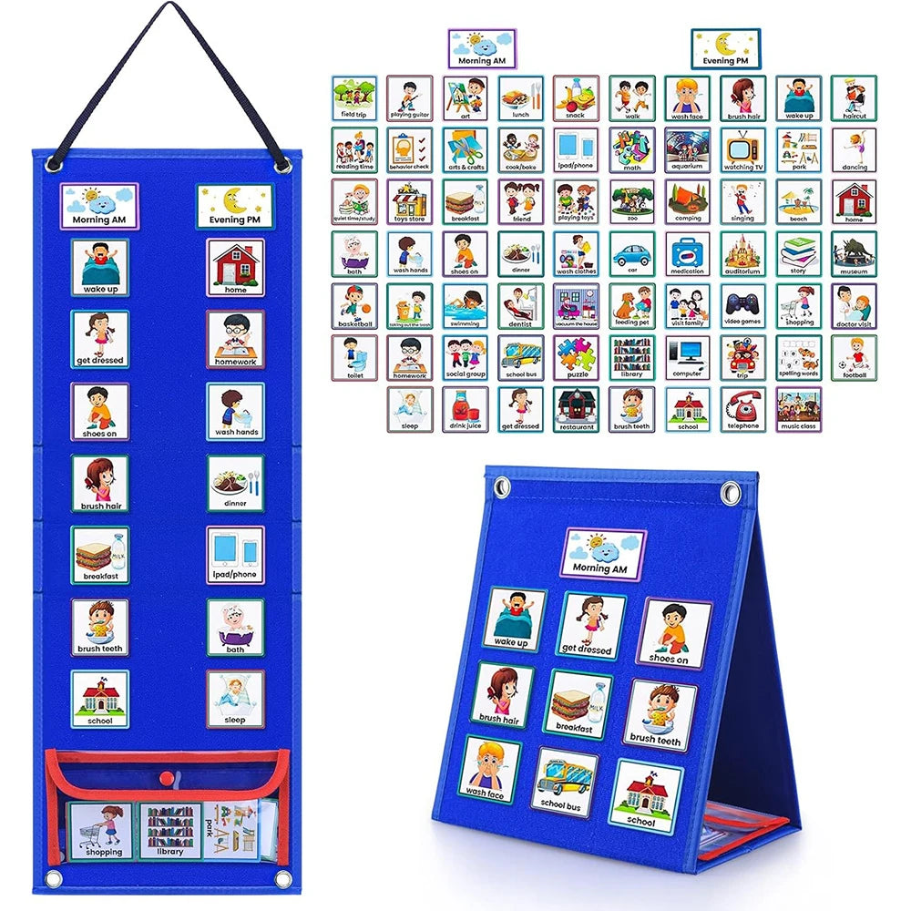 Kids Visual Schedule Calendar – Daily Routine Support Tool