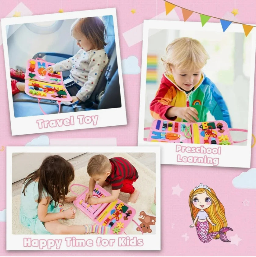 Montessori Busy Board – Fine Motor & Learning Toy