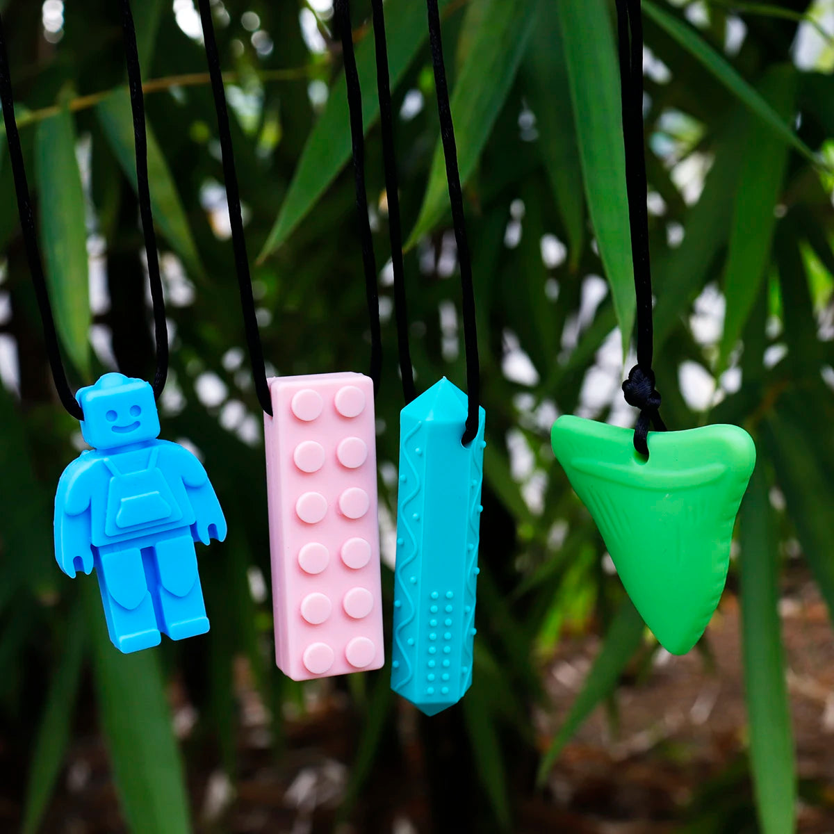 Sensory Chew Necklace for Kids (Set of 2) – Safe Oral Motor Aid