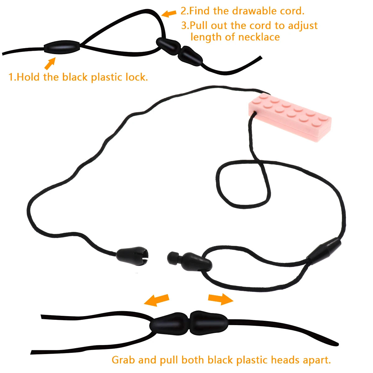 Sensory Chew Necklace for Kids (Set of 2) – Safe Oral Motor Aid